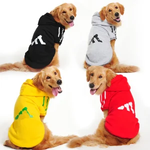 Sudadera con Capucha para Perros – Ropa de Primavera y Otoño con Líneas Laterales