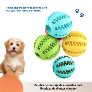 Pelota Dispensadora de Comida y Premios para Mascotas en Tres Tamaños