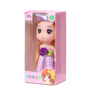 Muñeca Llavero de 12 cm en Caja Sorpresa - Colección de Mini Muñecas con Vestidos y Cabello Suave