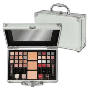 Magic Studio Maletín Plata Perfect Traveller – Set de maquillaje todo en uno para peques