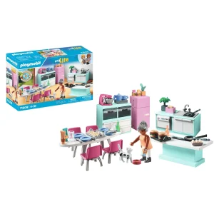 Cocina Playmobil My Life con Isla y Accesorios