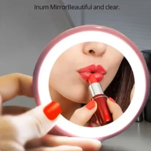 Espejo de Maquillaje Portátil con Luz LED