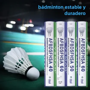 Volantes de bádminton resistentes (12 unidades) – Estables,  para entrenamiento y juego recreativo